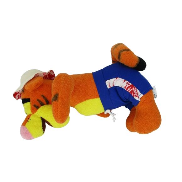 Disney Store Tigger Beach Plush Summer Exclusive Swim Shorts & Hat 13” - Picture 4 of 8